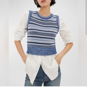 Veronica Beard Esphera Mixed-Media Tank